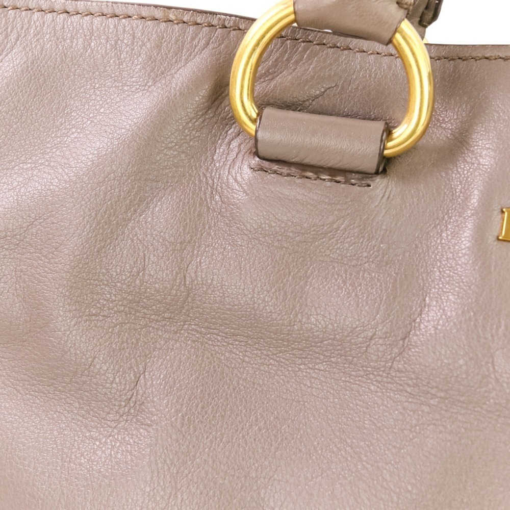 PRADA Gray Leather Shoulder Bag - Picture 11 of 15